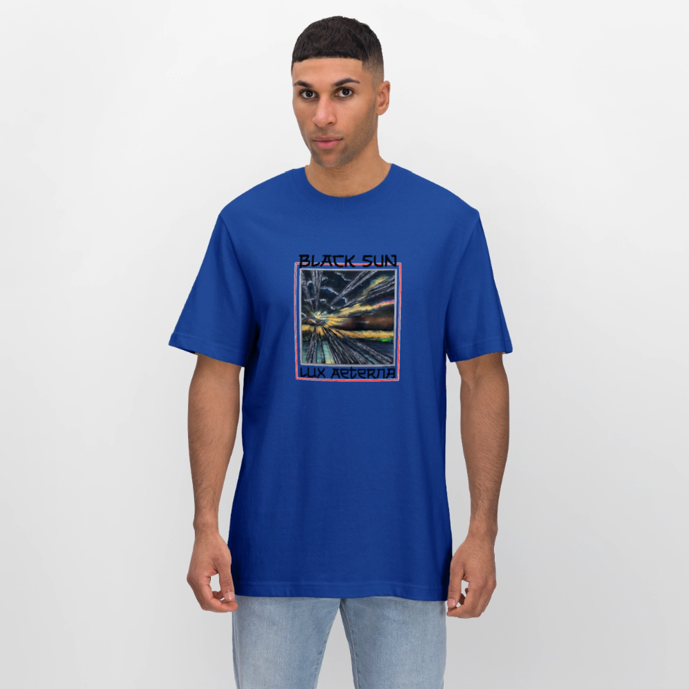 Black Sun / Lux Aeterna - Lässiges Shirt mit Tiefgang - Dunkelblau