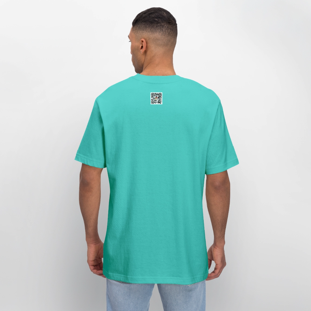 Black Sun / Lux Aeterna - Lässiges Shirt mit Tiefgang - Poolblau