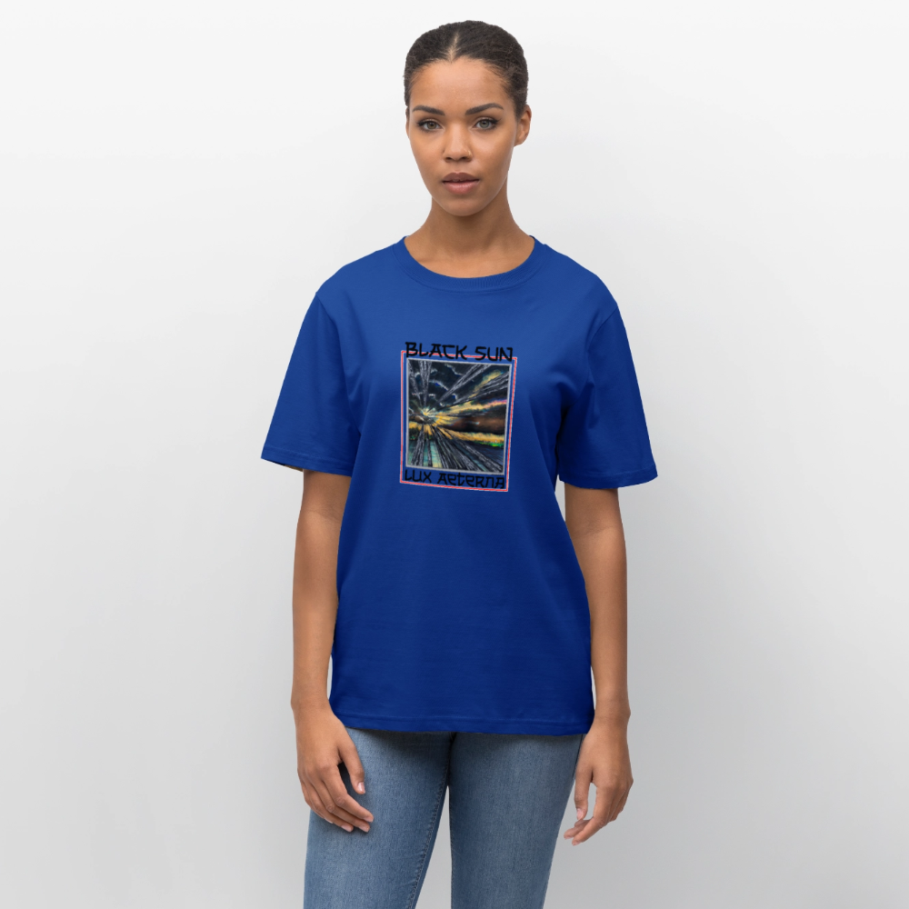 Black Sun / Lux Aeterna - Lässiges Shirt mit Tiefgang - Dunkelblau