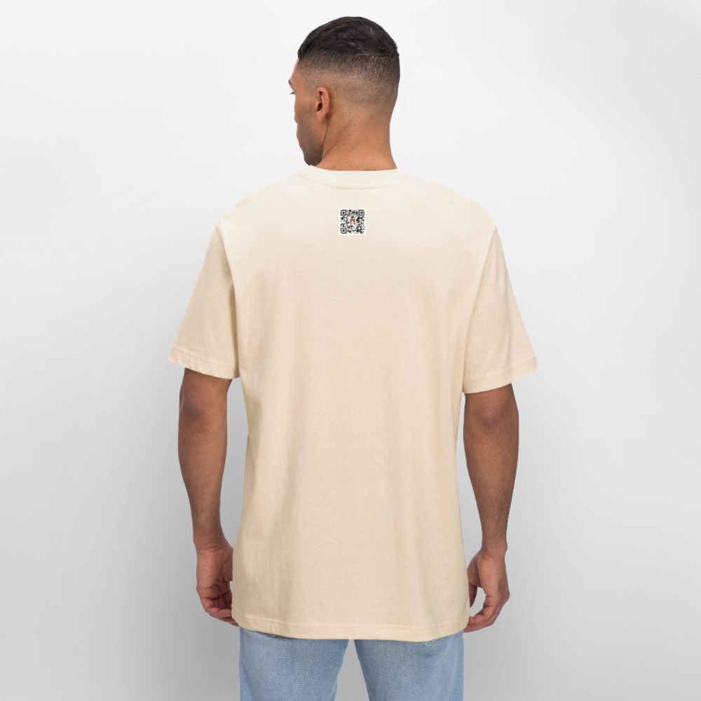 Black Sun / Lux Aeterna - Lässiges Shirt mit Tiefgang - Weißgrau