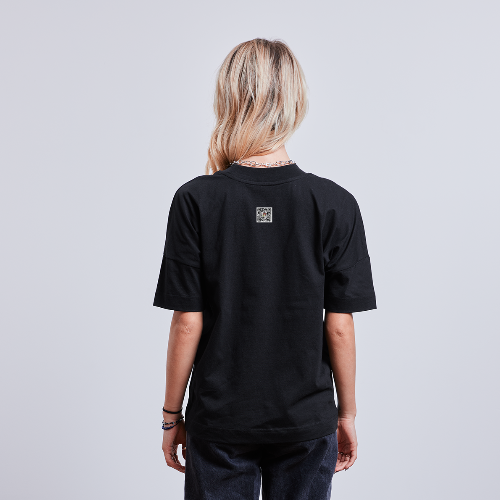 Mystische Maske RED - Unisex Oversize Bio-T-Shirt - Schwarz
