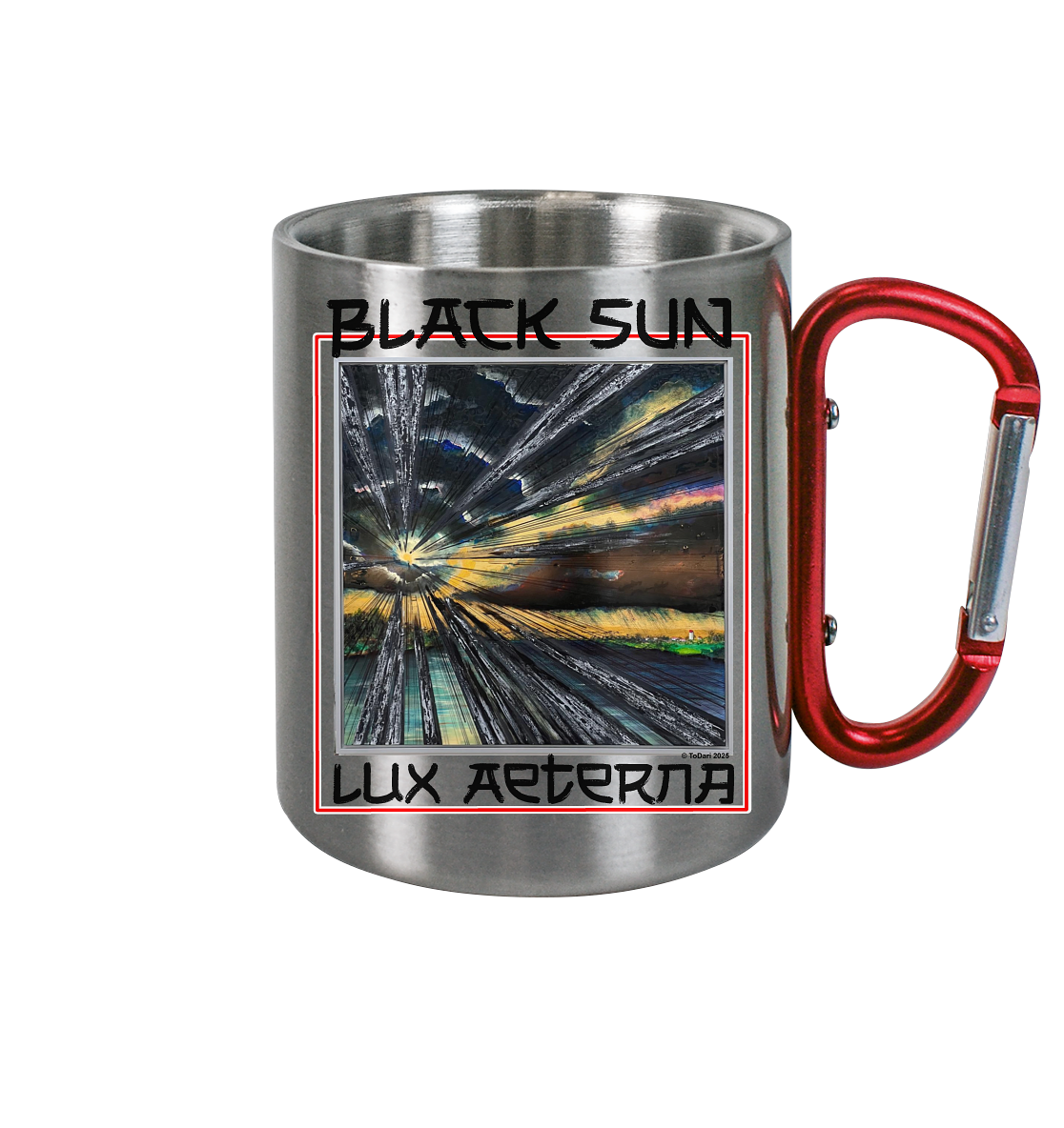 Das ewige Licht - ein guter Begleiter! - Edelstahl Tasse